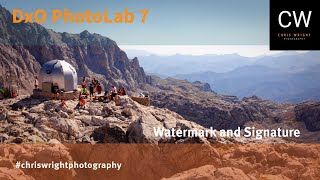 How to Create Signatures and Watermarks for DxO PhotoLab featuring Adobe Photoshop Episode 8 [upl. by Safko179]