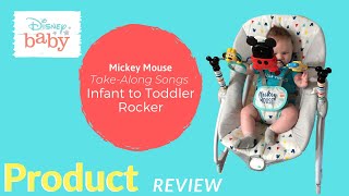 Infant to Toddler Rocker  Mickey Mouse  Disney Baby  Product Review [upl. by Akirehc]