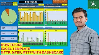 How to use Excel Template MTTR MTBF MTTF with Dashboard v2 [upl. by Ume]