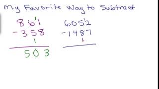 Favorite Way to Subtract [upl. by Asyle]