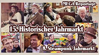 MEGA Reportage 15 Historischer Jahrmarkt 8 Steampunk Jahrmarkt Jahrhunderthalle Bochum 2024 [upl. by Mchugh843]