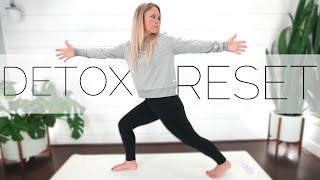 YOGA FOR DETOX amp RESET  Show Your Lymphatic System Some Love [upl. by Artenra]