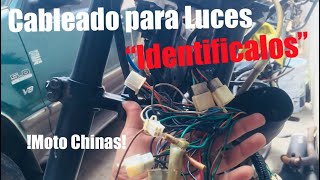 SISTEMA ELÉCTRICO EN MOTOCICLETAS CHINAS Para instalar FAROS LED Direccionales [upl. by Anatniuq]