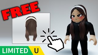 FREE LIMITED UGC  How to get Brown Hair with Headband in Raise a Rainbocorn on Roblox [upl. by Riatsila]