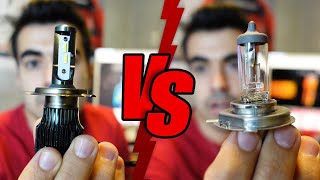 La batalla final LED vs HID vs HALÓGENO ¿Cuál es mejor Prueba con Luxómetro [upl. by Noryak136]