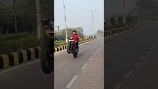 Wheelie on bike￼  hsbofficials  how to do wheelie on bike  shorts wheelie minivlog [upl. by Glenda481]