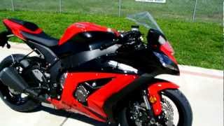 Overview and Review of the 2012 Kawasaki ZX10R Ninja Red Black [upl. by Niarbo6]