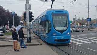 Trams Zagreb 336  ZET trams Dubrava  Zagreb [upl. by Elockcin]