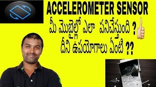 what is accelerometer accelaration sensor in your mobile amp how it works  in telugu [upl. by Prince960]