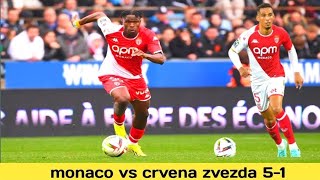 monaco vs crvena zvezda 51 ⚽ football monaco sports footballnews sportsnews footballupdates [upl. by Lleihsad]