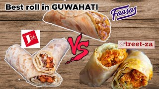 Best Roll In Guwahati Faasos Vs J14 Vs Street Za [upl. by Suolekcin]