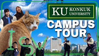 Konkuk University Campus Tour  Seoul South Korea [upl. by Trauts]