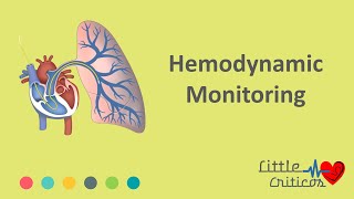 Hemodynamic monitoring  Little Criticos [upl. by Sinnoda]