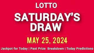 The National Lottery Lotto draw for saturday 25 May 2024 [upl. by Idet273]