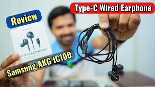 Samsung AKG IC100 TypeC Earphone Review  Best Compatible USBC Wired Earphone [upl. by Afatsuom980]