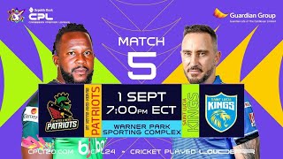 LIVE  St Kitts amp Nevis Patriots vs St Lucia Kings  CPL 2024 [upl. by Sira437]