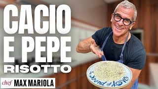 RISOTTO CACIO E PEPE col Trucco per farlo Cremoso e Saporito  Ricetta di Chef Max Mariola [upl. by Cord]