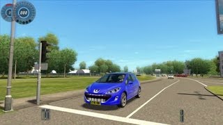 City Car Driving Peugeot 308 1080p [upl. by Paulette683]