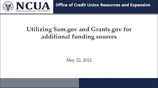 Utilizing SAM gov and Grants gov for additional funding sources [upl. by Venezia631]