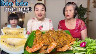 Mẹ yêu vào bếp chiêu đãi con gái món tôm nữ hoàng sốt trứng muối to đùng ngon khó cưỡng 1504 [upl. by Milburt]