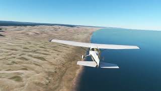 African Coastal Flights 16  Port Elizabeth to Kenton on Sea Airport [upl. by Alehs]