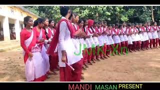 adibasi sanskritik anusthan  jhilimili high school 2022 new santali traditional video song [upl. by Tepper]