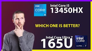 INTEL Core i5 13450HX vs INTEL Core Ultra 7 165U Technical Comparison [upl. by Aninaj191]