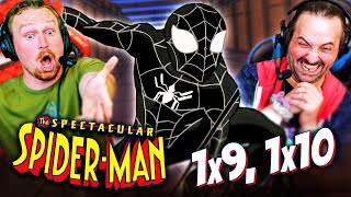 SPECTACULAR SPIDERMAN Season 1 Episodes 9 amp 10 REACTION Black Suit Spiderman  Symbiote  Marvel [upl. by Erodoeht876]