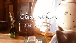 12 I Clean with me I clean house in autumn ecofriendly cleaning products motivation to clean [upl. by Eelime]