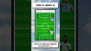 RODRI VS VINICIUS JR  Who do you think really deserved the Ballon dOr 🏆🤔 battle blocks [upl. by Tannen228]