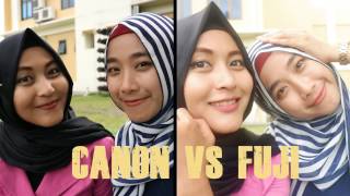 REVIEW Fujifilm XA3 VS Canon EOS M10  Hasil Perbandingan Video dan Foto [upl. by Schlosser812]