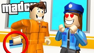 TRICKING POLICE TO ESCAPE MAD CITY PRISON Roblox [upl. by Brill728]