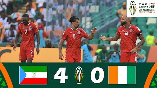 Equatorial Guinea vs Ivory Coast 40  CAF Africa Cup of Nations 2023  Match Highlights [upl. by Ativ]