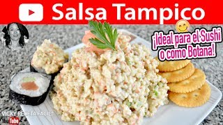 SALSA TAMPICO ENSALADA DE SURIMI  Vicky Receta Facil [upl. by Ahsemot]