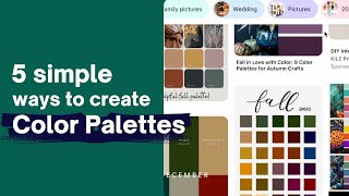 How to create Color Palettes in MINUTES [upl. by Eiahpets]