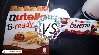 Nutella B Ready VS Kinder Bueno [upl. by Alina]