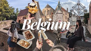 BELGIUM VLOG  exploring fairytale cities Brussels Bruges amp Ghent 🇧🇪 [upl. by Shieh]