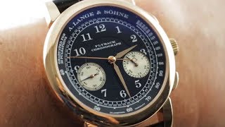 A Lange amp Sohne 1815 Flyback Chronograph 401031 Luxury Watch Review [upl. by Oliric]