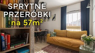 Trzy pokoje na 57m²  małe mieszkanie dla rodziny może być wygodne 🏠  HOME TOUR [upl. by Atworth]