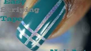 Striping Tape Nail Art Tutorial [upl. by Marutani]