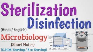 Sterilization and disinfection microbiology  Sterilization in hindi  Method Of Sterilization [upl. by Olga951]