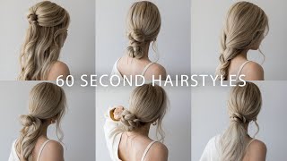 6 QUICK amp EASY HAIRSTYLES  Cute Long Hair Hairstyles [upl. by Cupo338]