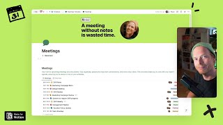 📆 FREE Notion Meetings Template Intro [upl. by Aynod536]