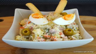 Ensaladilla Rusa Más Ligera Receta Fácil con Trucos [upl. by Hakkeber145]