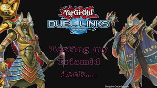 Yu Gi Oh Duel Links Having some battles with Triamid Deck [upl. by Accebor]