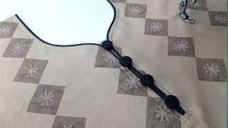 Creative Piping Neck Design cutting and stitching [upl. by Assirram]