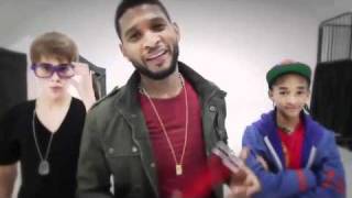 Justin Bieber with Usher amp Jaden  Backstage at Grammy 2011 [upl. by Googins]