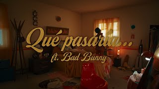 Rauw Alejandro amp Bad Bunny  Qué Pasaría Lyric Video [upl. by Ahsatal612]