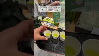 Bitter sweet 😆 high quality green tea in Japan 🇯🇵  food japantravel teaceremony kyoto [upl. by Eulaliah]