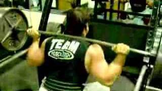 Steve Kuclo Squats 500lbs for 14 reps 2006 [upl. by Schnorr561]